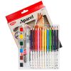Creioane colorate acuarela DACO Aparel CC613, 12 buc/set + 6 pastile acuarele